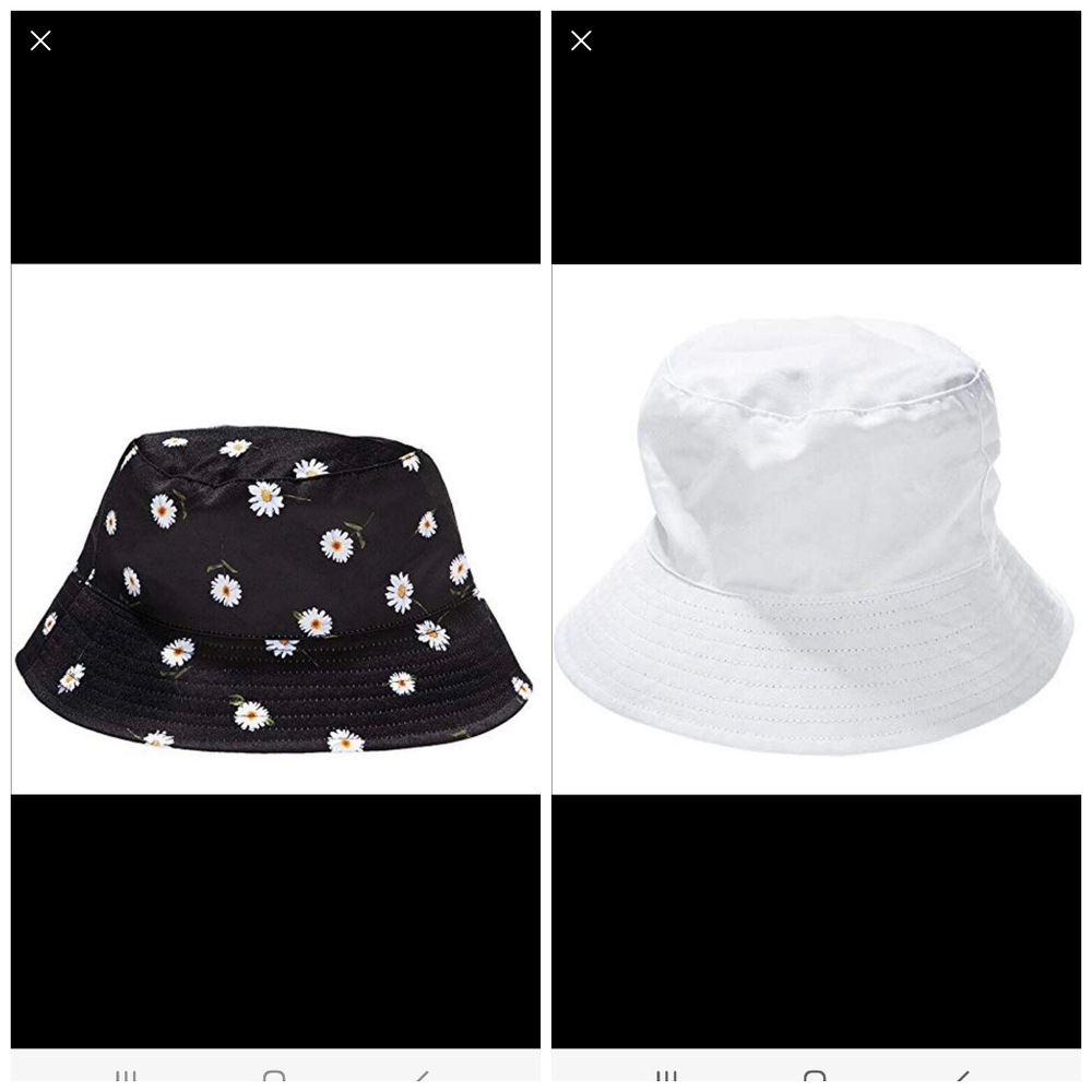 NWT Alice + Olivia Nylon Reversible Bucket Hat